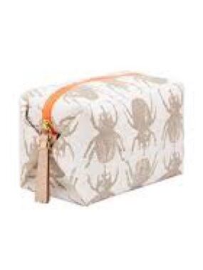 India Hicks Lucky Beetle Cosmetic Bag